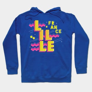 Retro 90s Lille, France Hoodie